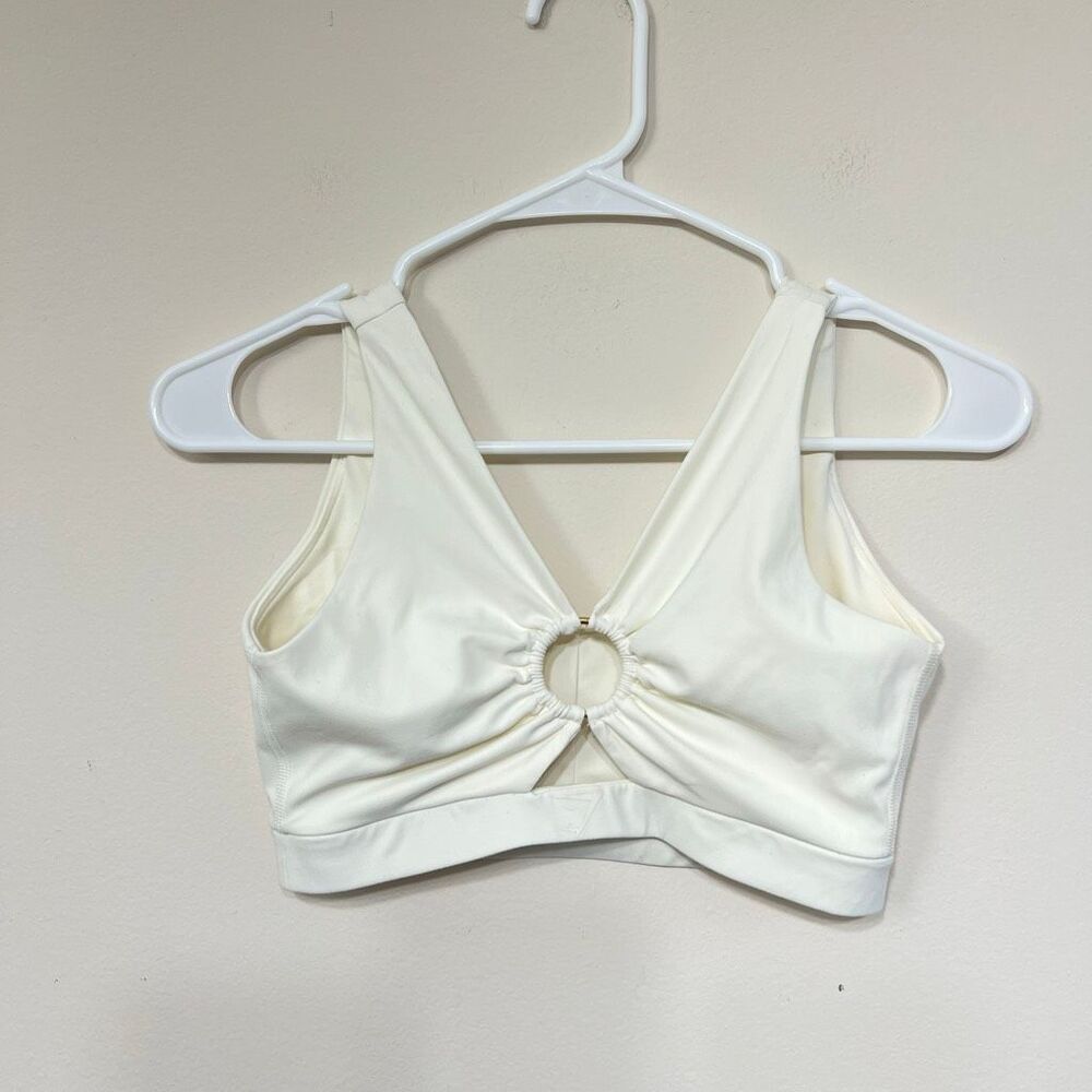 Gymshark Whitney Simmons Ivory Cream Sports Bra Small Women